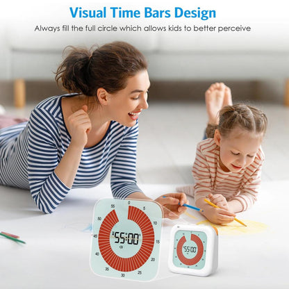 60-Min Visual Digital Timer with Silent Countdown by HitMyNeed