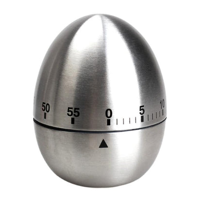 60 Minute Mechanical Kitchen Timer Egg Shape by HitMyNeed