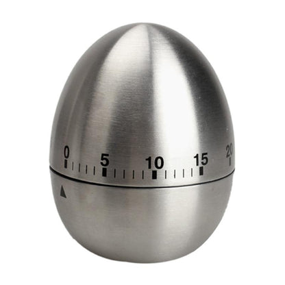 60 Minute Mechanical Kitchen Timer Egg Shape by HitMyNeed