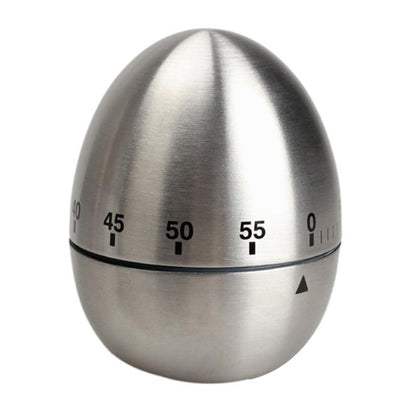 60 Minute Mechanical Kitchen Timer Egg Shape by HitMyNeed
