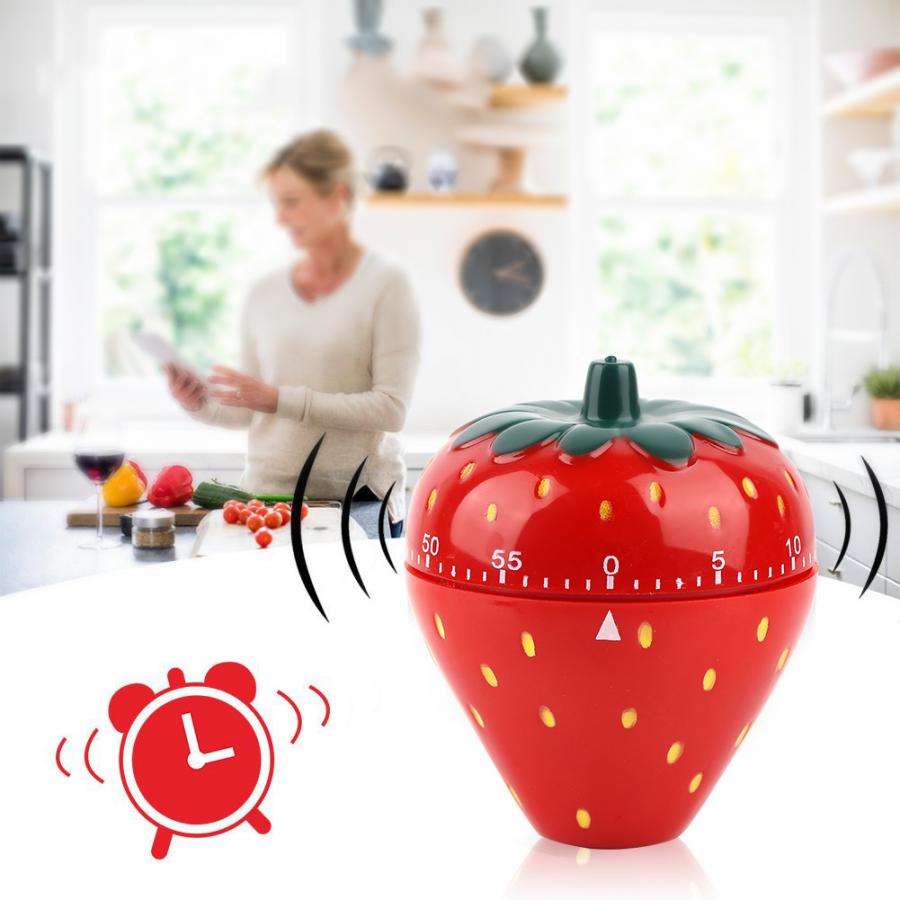 60 Minute Mechanical Strawberry Kitchen Timer by HitMyNeed