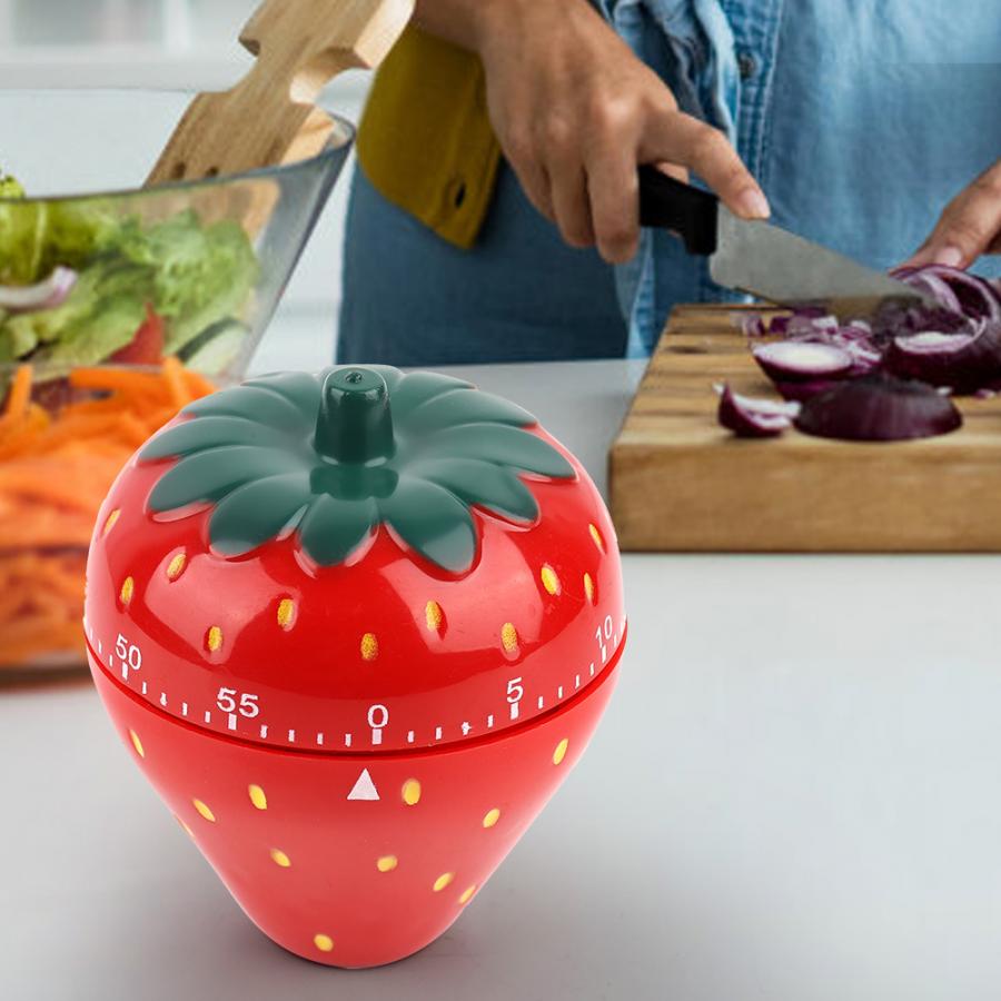 60 Minute Mechanical Strawberry Kitchen Timer by HitMyNeed