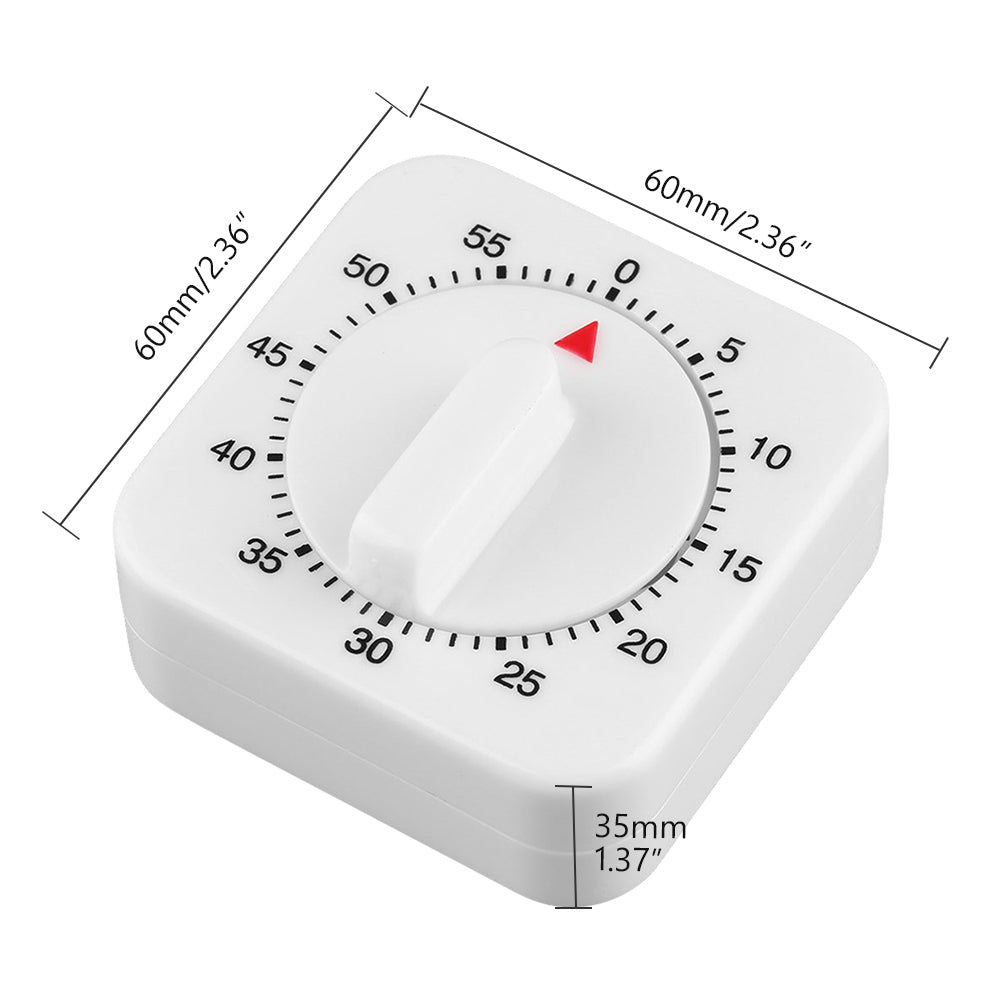 60 Minute Mechanical Wind Up Kitchen Timer by HitMyNeed