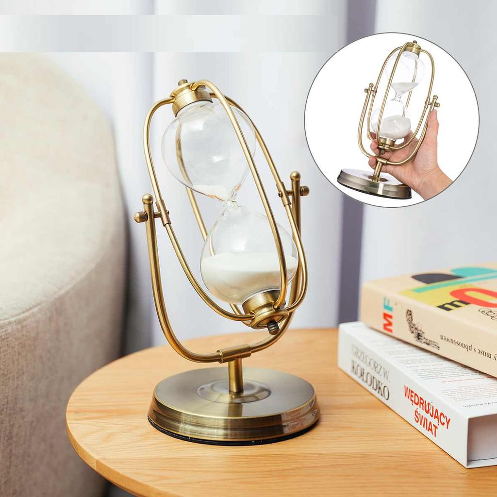 60-Minute Sand Glass Timer Hourglass with Metal Frame by HitMyNeed