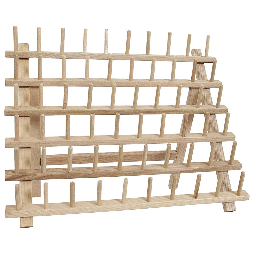 60 Spool Wooden Thread Rack Organizer by HitMyNeed