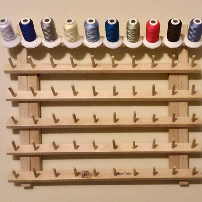 60 Spool Wooden Thread Rack Organizer by HitMyNeed
