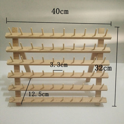 60 Spool Wooden Thread Rack Organizer by HitMyNeed