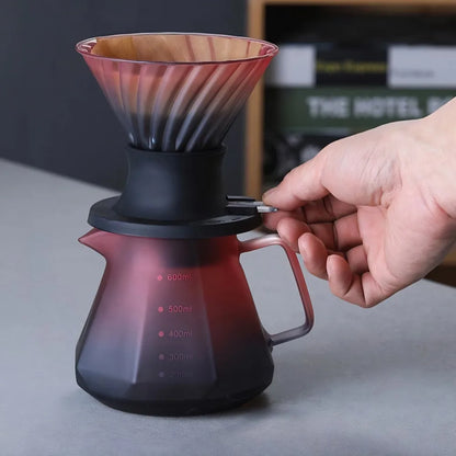 600ml Immersion Switch Glass Pour Over Coffee Maker by HitMyNeed