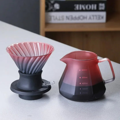 600ml Immersion Switch Glass Pour Over Coffee Maker by HitMyNeed