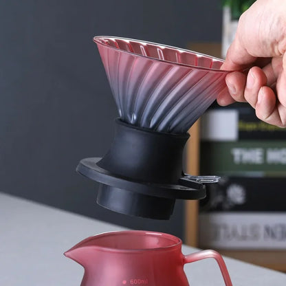 600ml Immersion Switch Glass Pour Over Coffee Maker by HitMyNeed