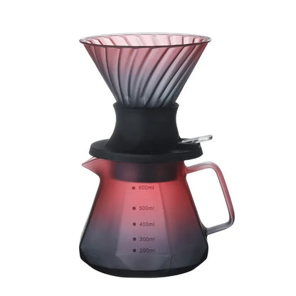 600ml Immersion Switch Glass Pour Over Coffee Maker by HitMyNeed