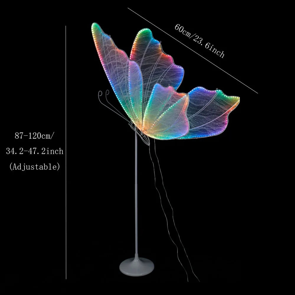 60cm LED Butterfly Wedding & Party Pathway Lights colour-60cm by HitMyNeed