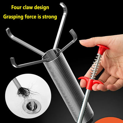 60cm Spring Drain Snake Pipe Dredging Tool by HitMyNeed