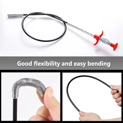 60cm Spring Drain Snake Pipe Dredging Tool by HitMyNeed
