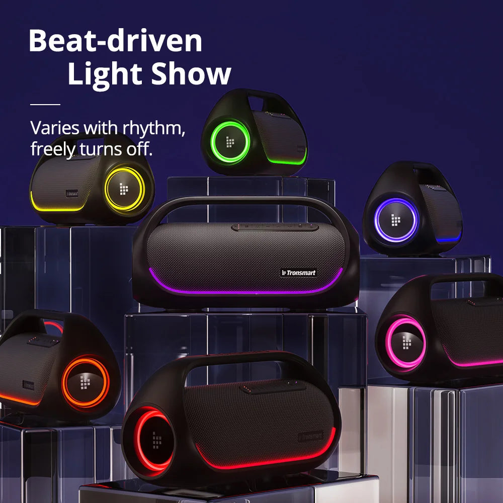 60W Bluetooth Party Speaker with Deep Bass & App Control by HitMyNeed