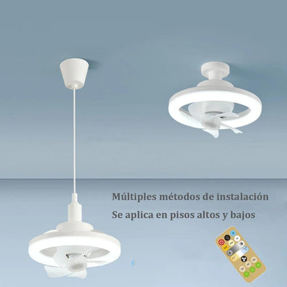 60W E27 Ceiling Fan Light with Remote & 360° Rotation by HitMyNeed