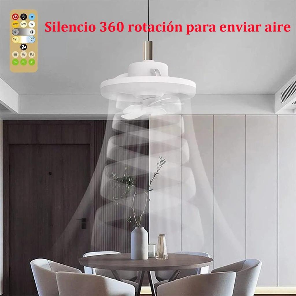 60W E27 Ceiling Fan Light with Remote & 360° Rotation by HitMyNeed