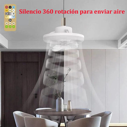 60W E27 Ceiling Fan Light with Remote & 360° Rotation by HitMyNeed