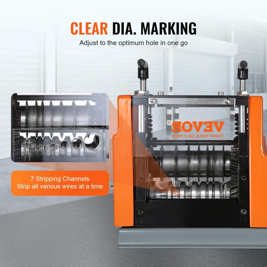 60W Electric Wire Stripping Machine 1.5-25mm by HitMyNeed