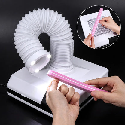 60W Nail Dust Collector Vacuum with LED Light by HitMyNeed