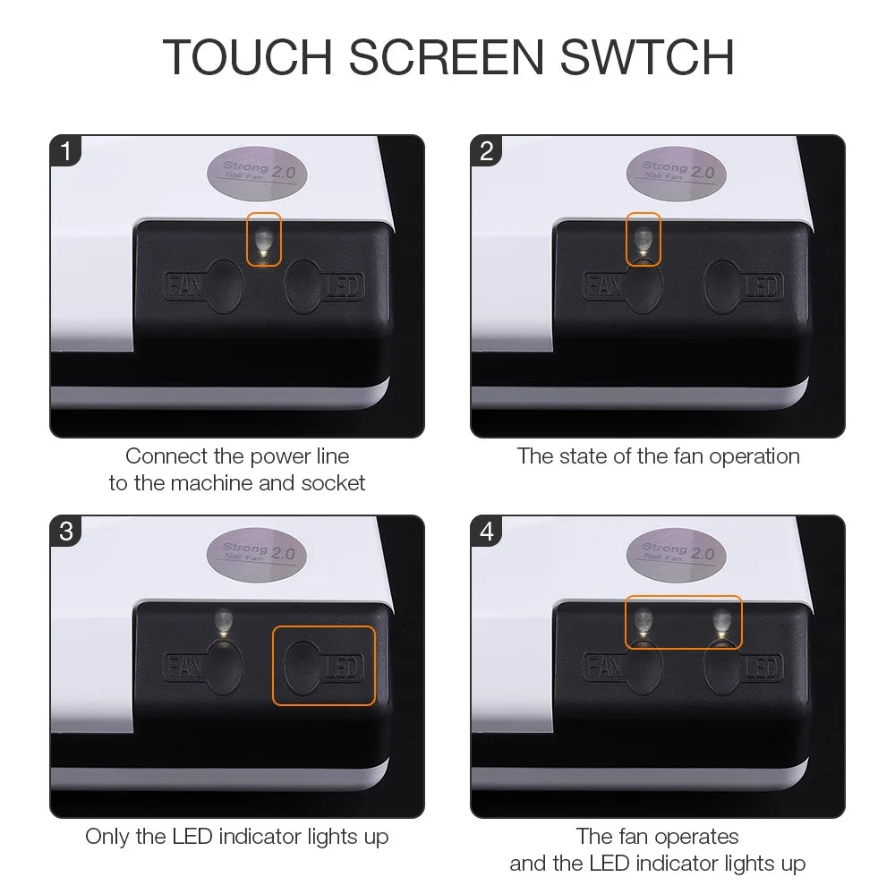 60W Nail Dust Collector Vacuum with LED Light by HitMyNeed