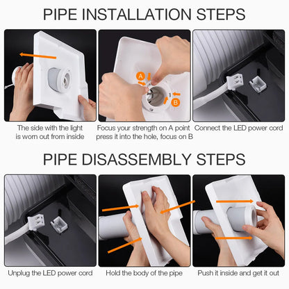 60W Nail Dust Collector Vacuum with LED Light by HitMyNeed