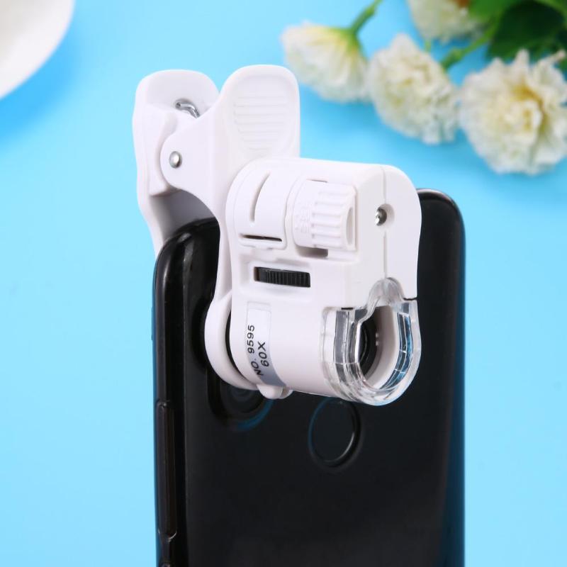 60X Clip-On Phone Microscope with LED Light by HitMyNeed
