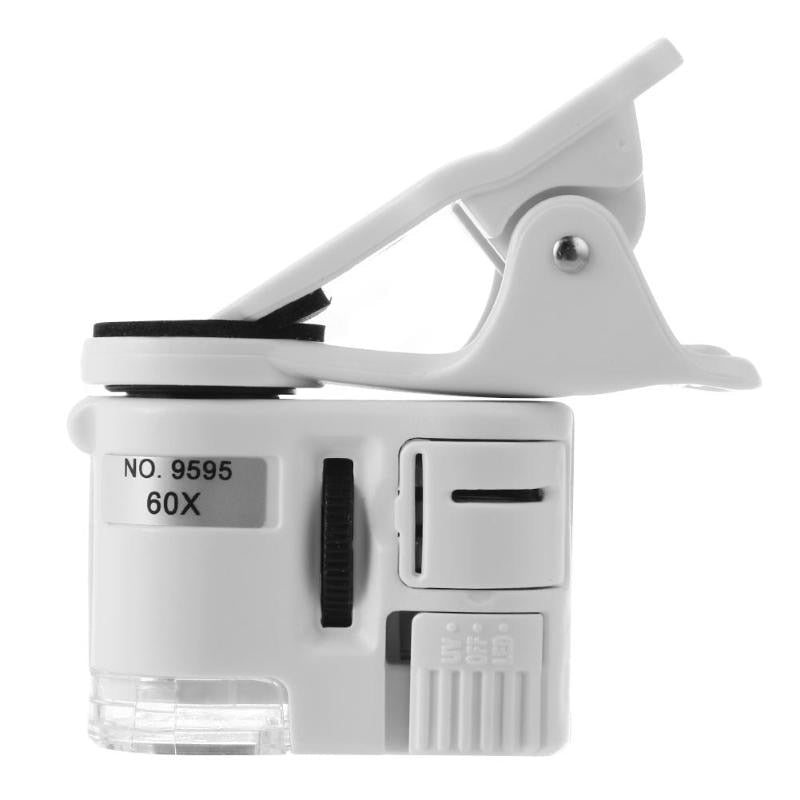 60X Clip-On Phone Microscope with LED Light by HitMyNeed