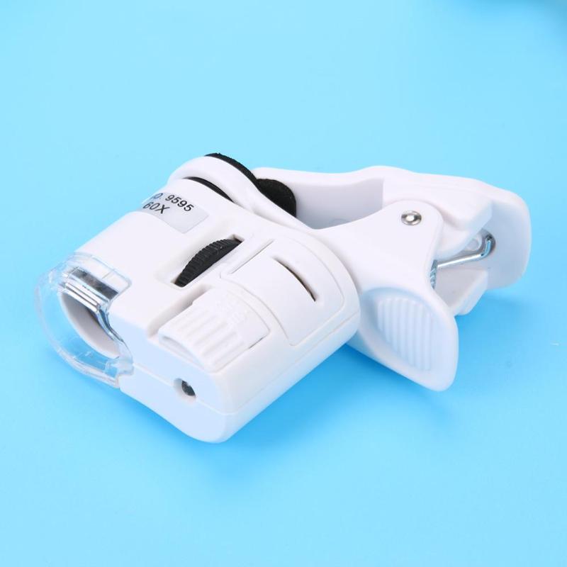 60X Clip-On Phone Microscope with LED Light by HitMyNeed