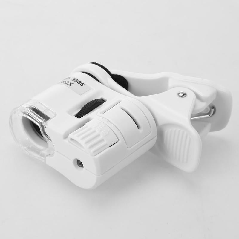 60X Clip-On Phone Microscope with LED Light by HitMyNeed