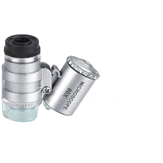 60x Jewelers Loupe Mini Microscope with LED & UV by HitMyNeed