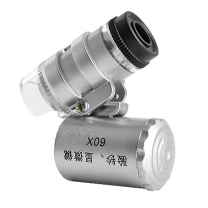 60x Jewelers Loupe Mini Microscope with LED & UV by HitMyNeed