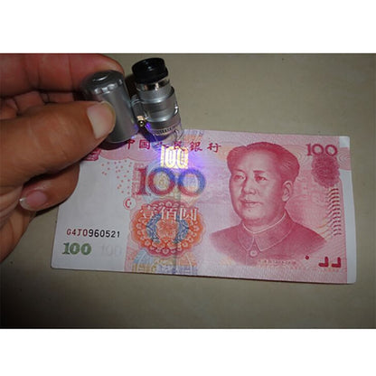60x Jewelers Loupe Mini Microscope with LED & UV by HitMyNeed