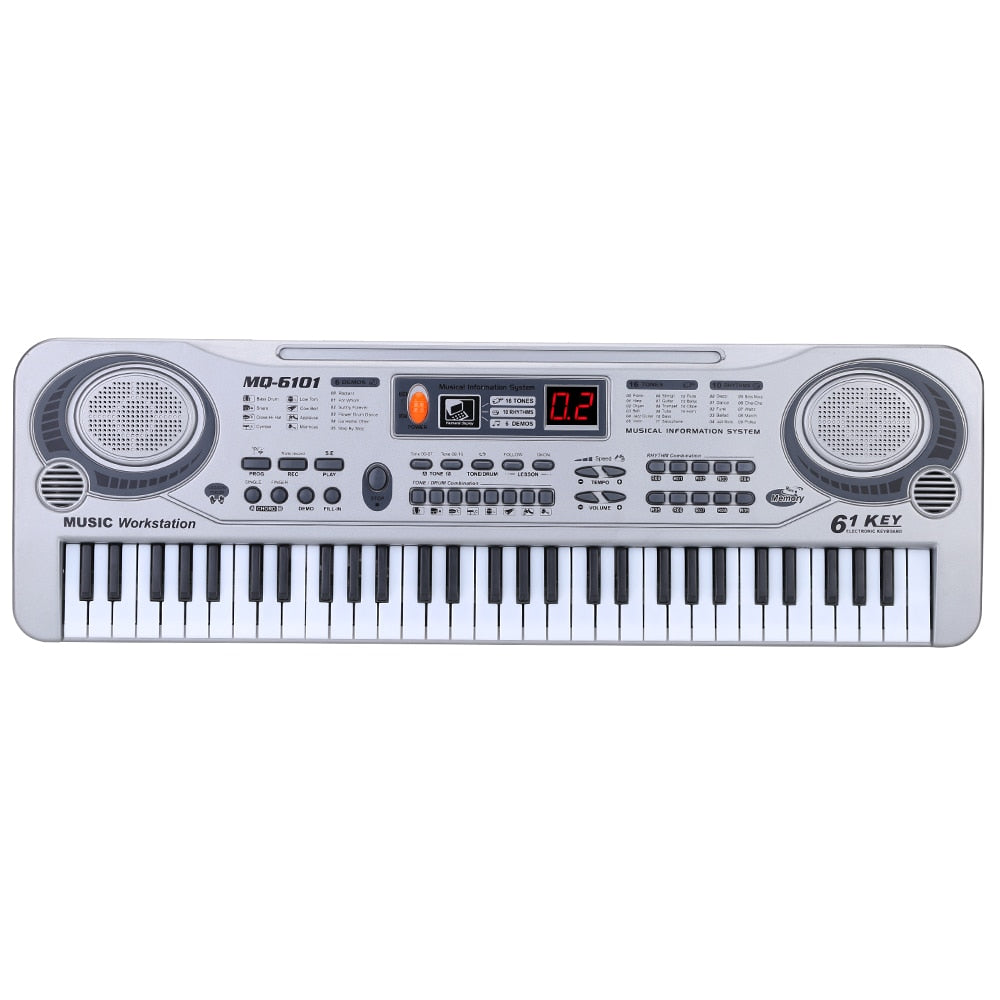61-Key Electronic Keyboard with Microphone for Kids by HitMyNeed