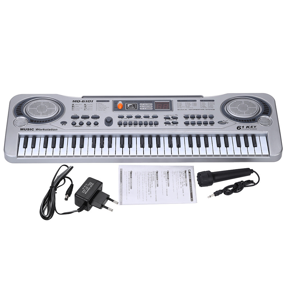 61-Key Electronic Keyboard with Microphone for Kids by HitMyNeed