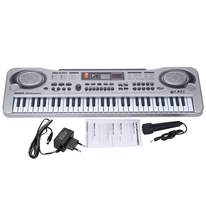 61-Key Electronic Keyboard with Microphone for Kids by HitMyNeed