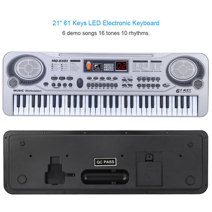 61-Key Electronic Keyboard with Microphone for Kids by HitMyNeed