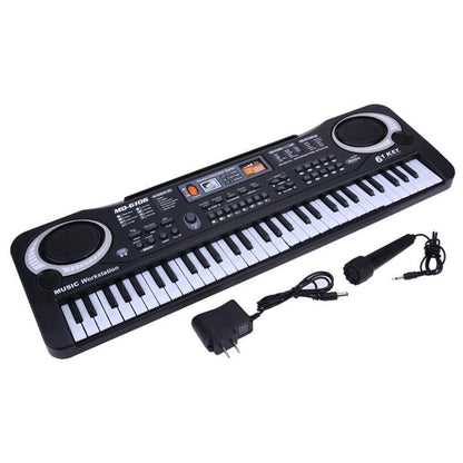 61-Key Kids Keyboard Piano with Mic and Adapter by HitMyNeed