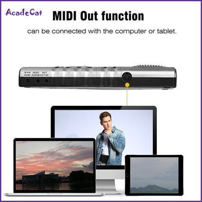 61-Key Roll Up Soft Keyboard Piano with MIDI by HitMyNeed