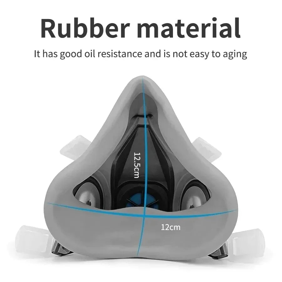 6200 Reusable Half Face Respirator with Goggles by HitMyNeed