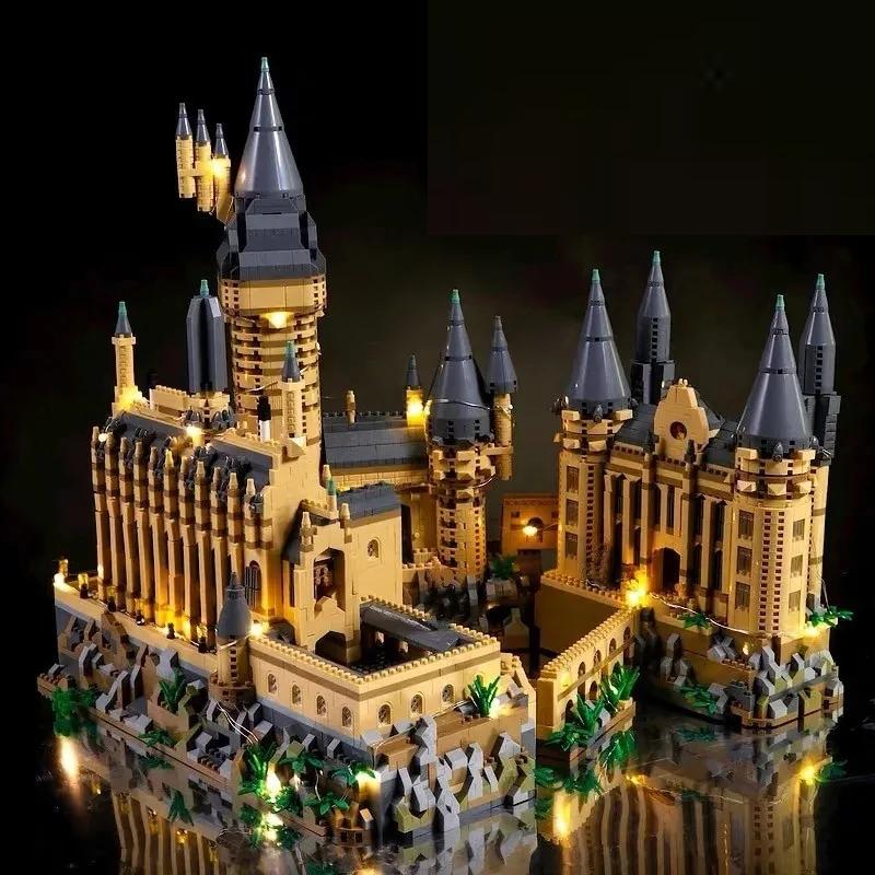 6,369-Piece Medieval Magic Castle Micro Brick Set with Lights by HitMyNeed