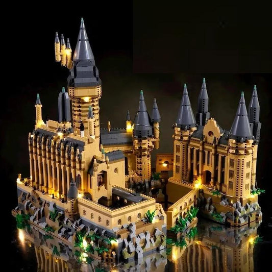 6,369-Piece Medieval Magic Castle Micro Brick Set with Lights by HitMyNeed