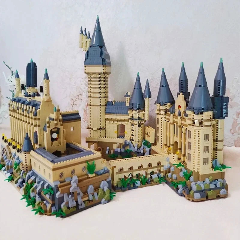 6,369-Piece Medieval Magic Castle Micro Brick Set with Lights by HitMyNeed