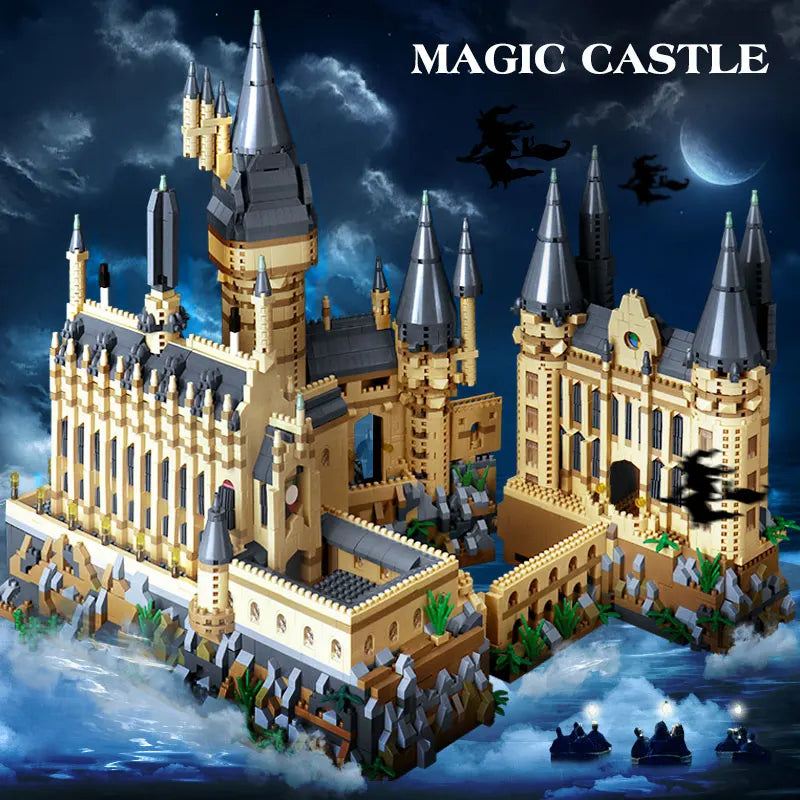 6369pcs Medieval Magic Castle Micro Brick Set with Lights by HitMyNeed