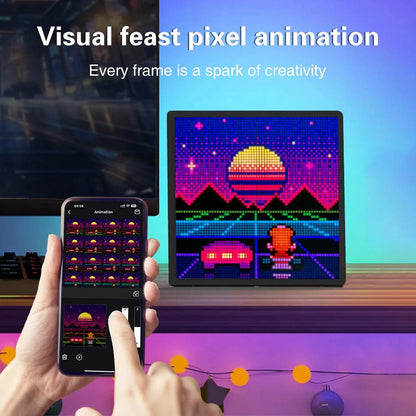 64x64 RGB LED Pixel Art Display with App Control by HitMyNeed