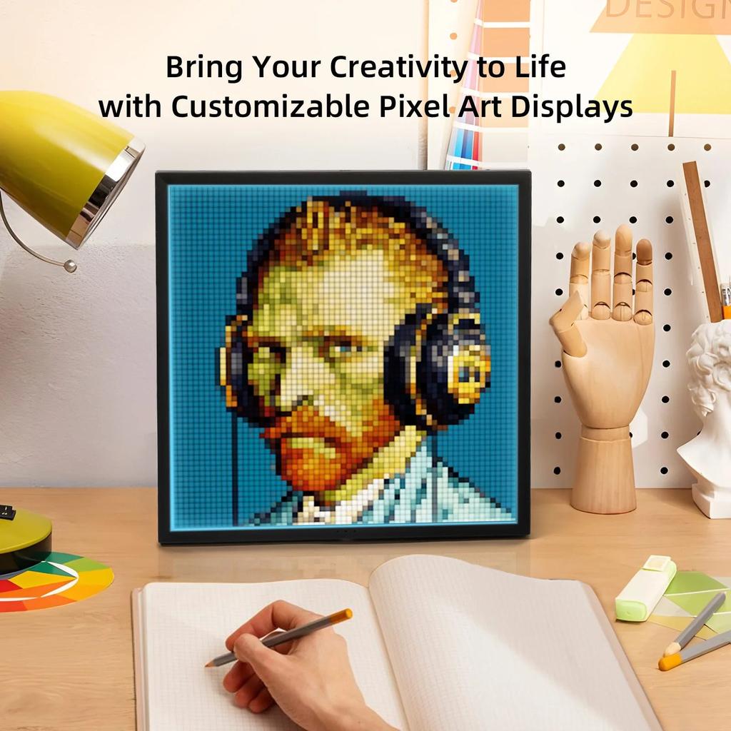 64x64 WiFi LED Pixel Art Panel with App & Cloud Display by HitMyNeed