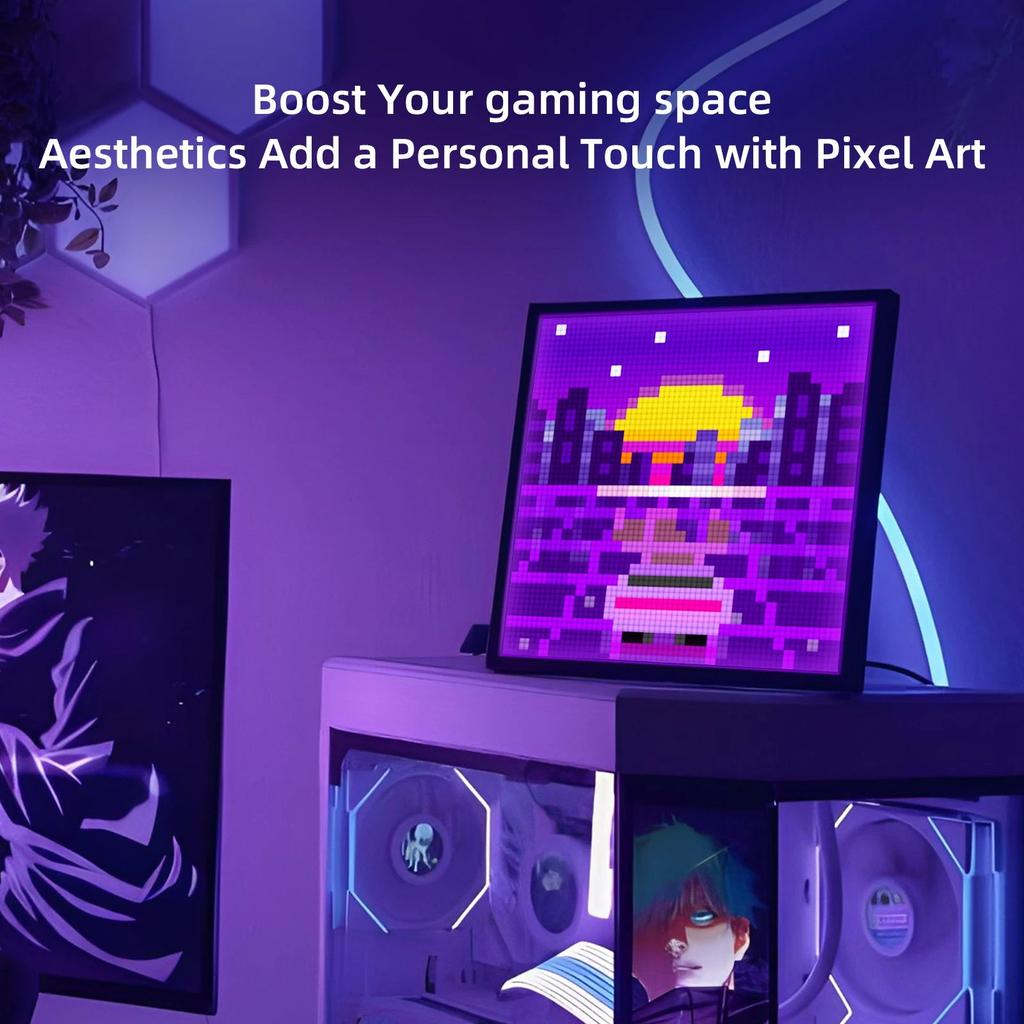 64x64 WiFi LED Pixel Art Panel with App & Cloud Display by HitMyNeed