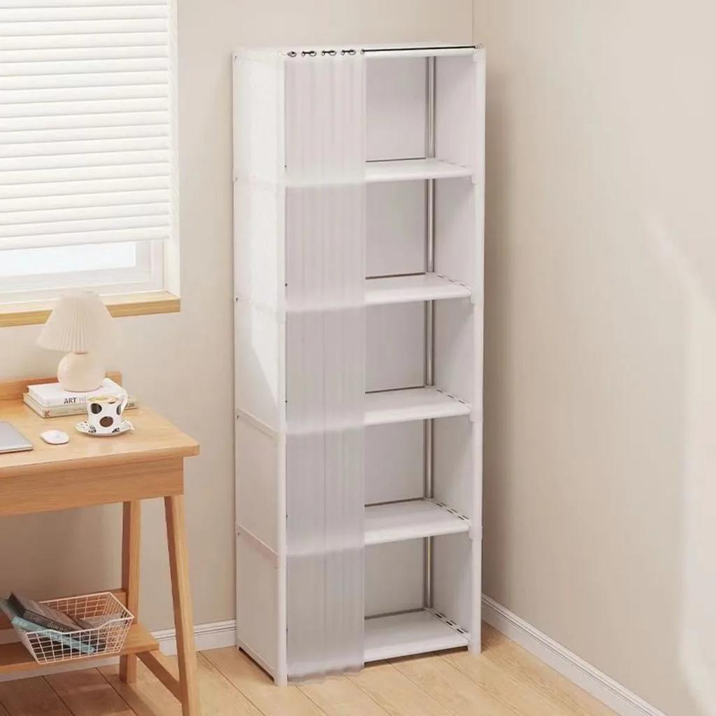 6/5 Layer Dustproof Wardrobe with Open Bookshelf by HitMyNeed