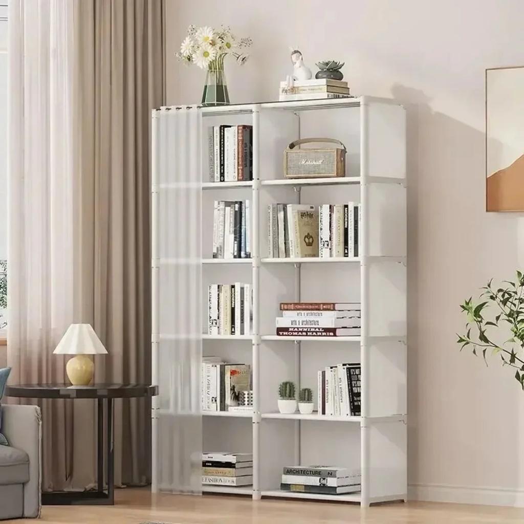 6/5 Layer Dustproof Wardrobe with Open Bookshelf by HitMyNeed