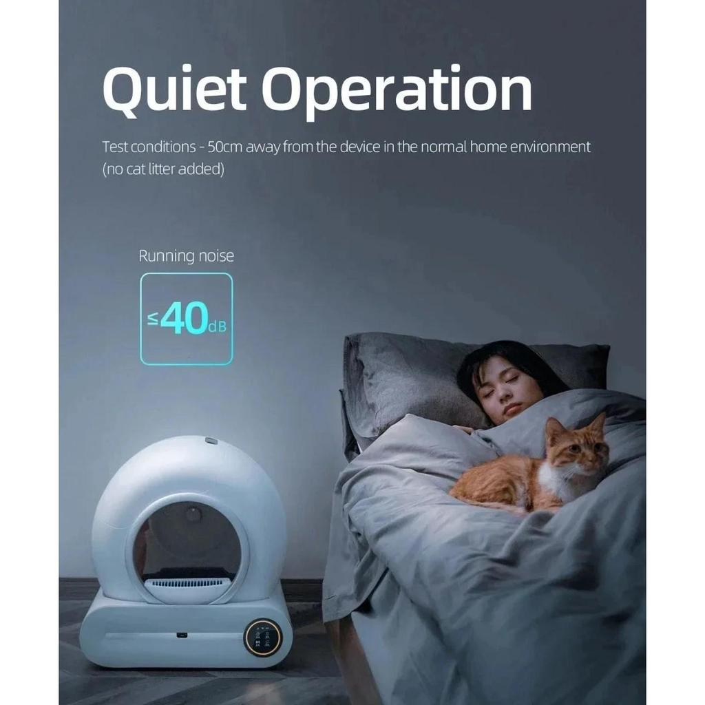 65L Automatic Smart Self-Cleaning Enclosed Cat Litter Box by HitMyNeed